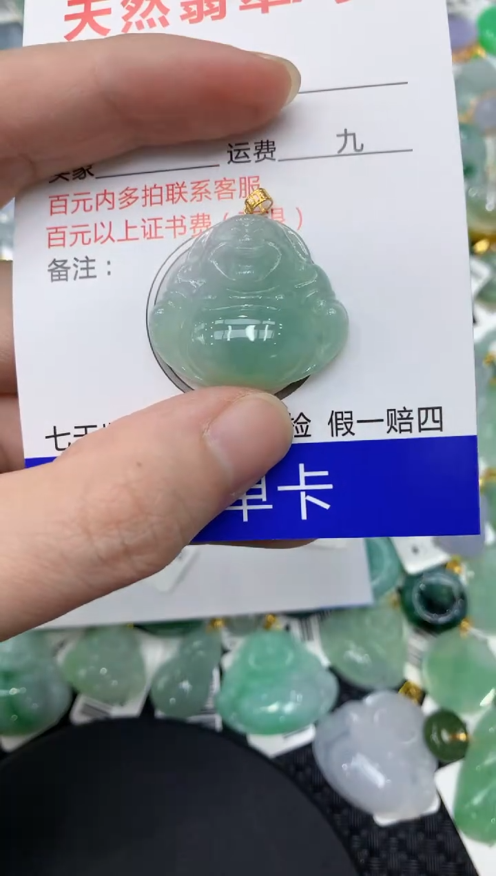 【闪购商品】翡翠颈饰18K金镶嵌11111111