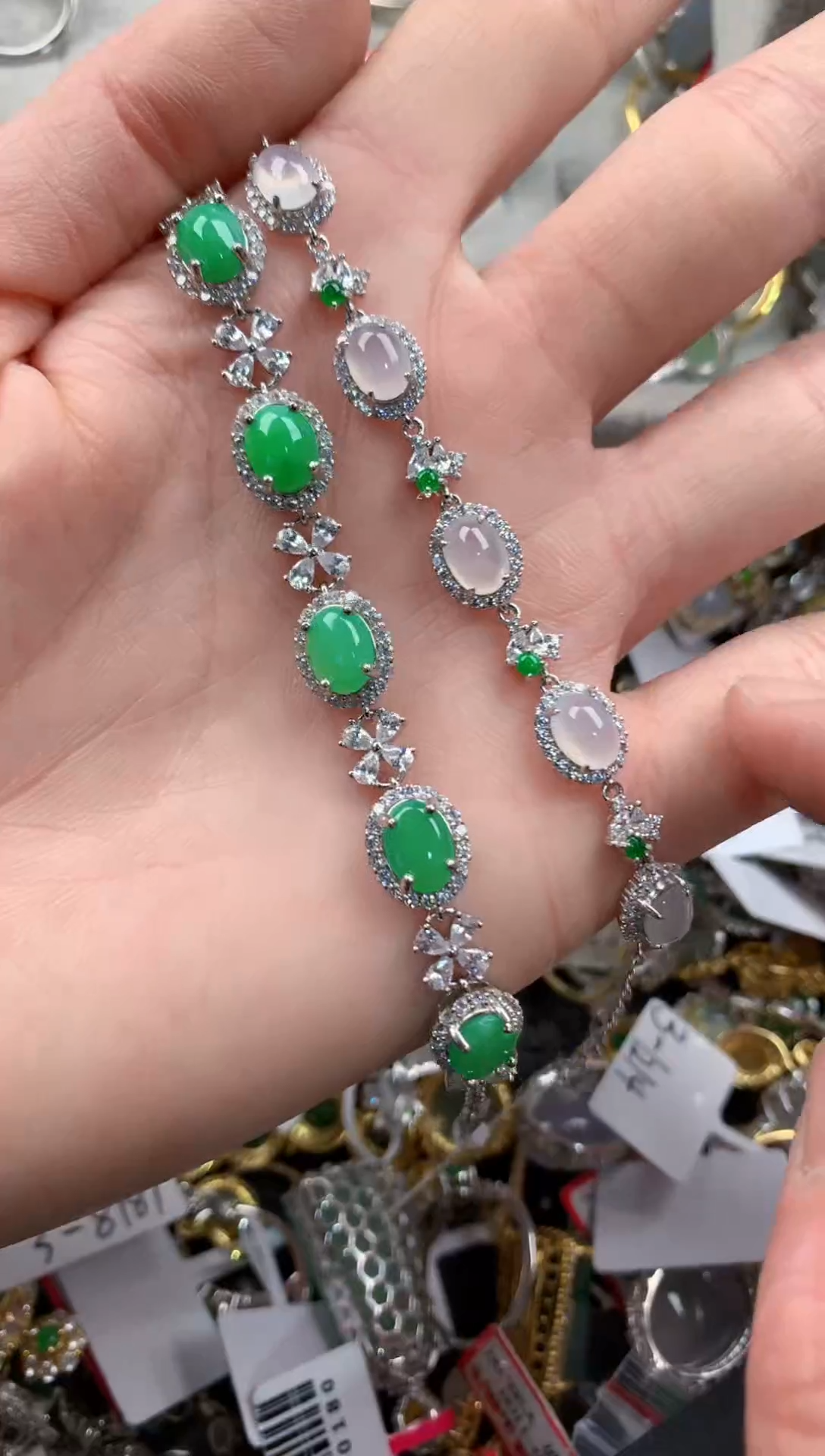 银S925镶嵌戒指翡翠333   8