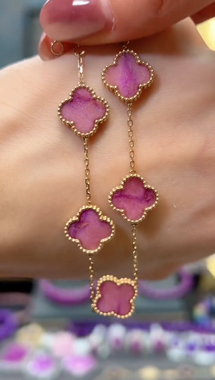 【闪购商品】苏纪石（舒俱来）手链18K金镶嵌1