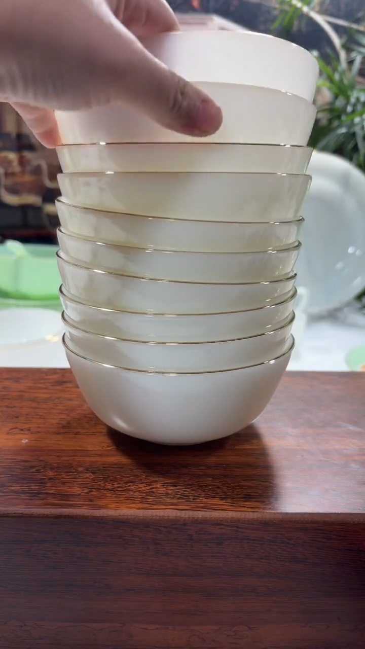 【闪购商品】...5.5英寸玉瓷碗10个口径13.8厘米