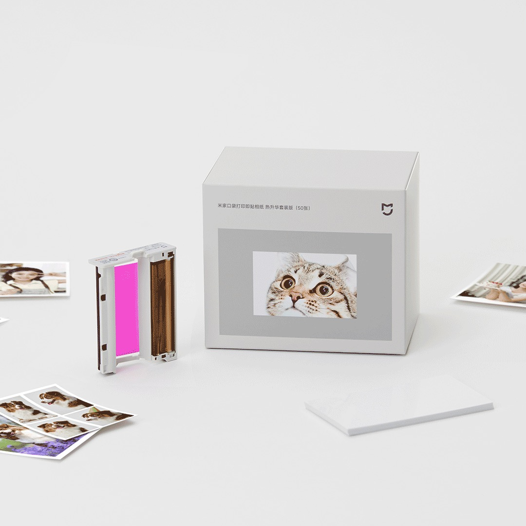 米家口袋打印相纸热升华套装版【适用于米家口袋照片打印机 Pro和Xiaomi MIXFlip 2 随身拍套装】