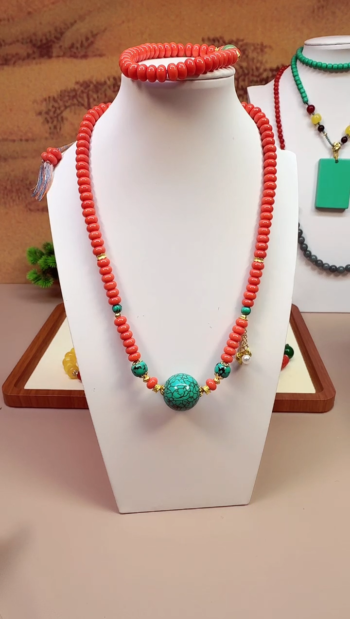 玛瑙/玉髓颈饰14K金镶嵌XX