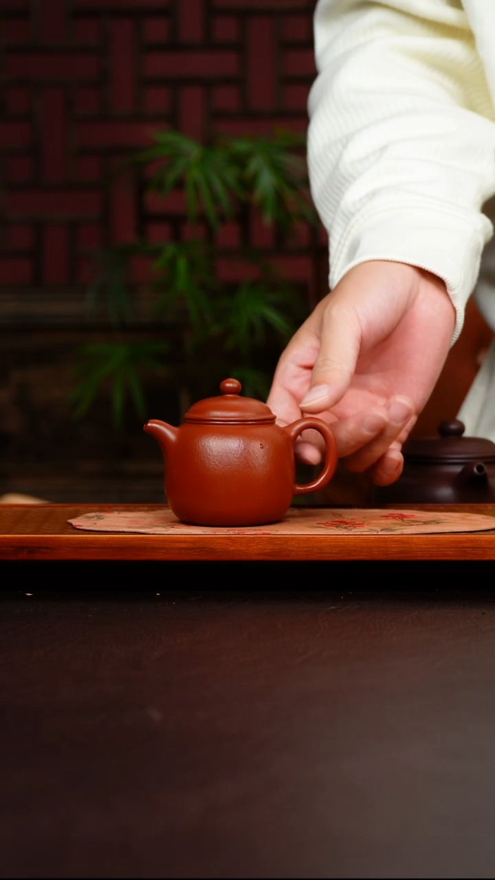 茶壶紫砂紫砂小匏尊素一套