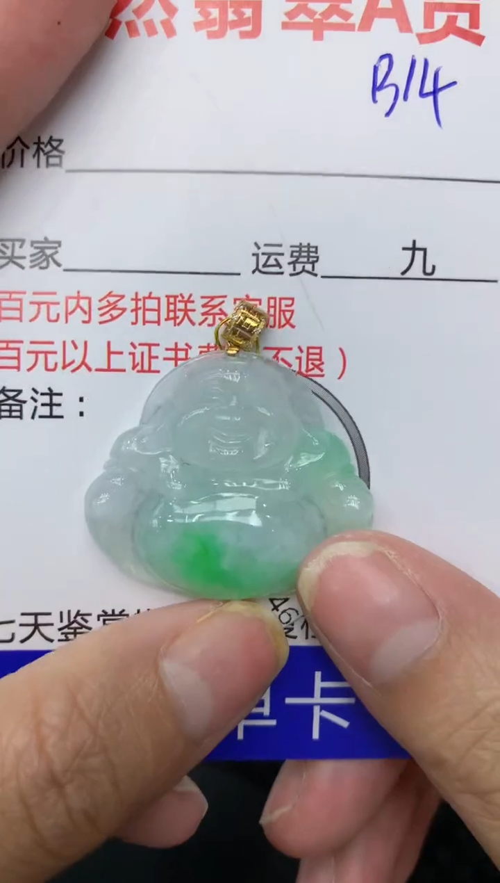 【闪购商品】翡翠颈饰18K金镶嵌111111111