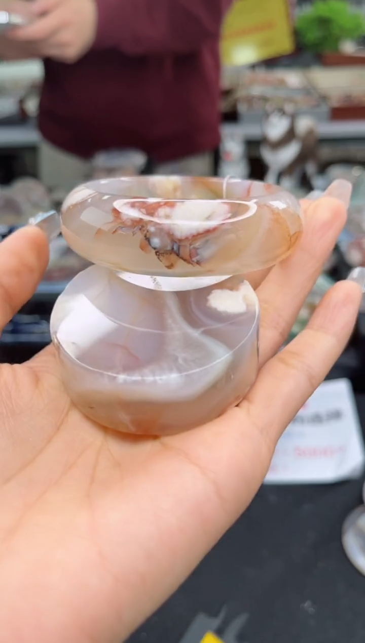 【闪购商品】石英质玉手镯未镶嵌55圈口（赠品镯心）3330252