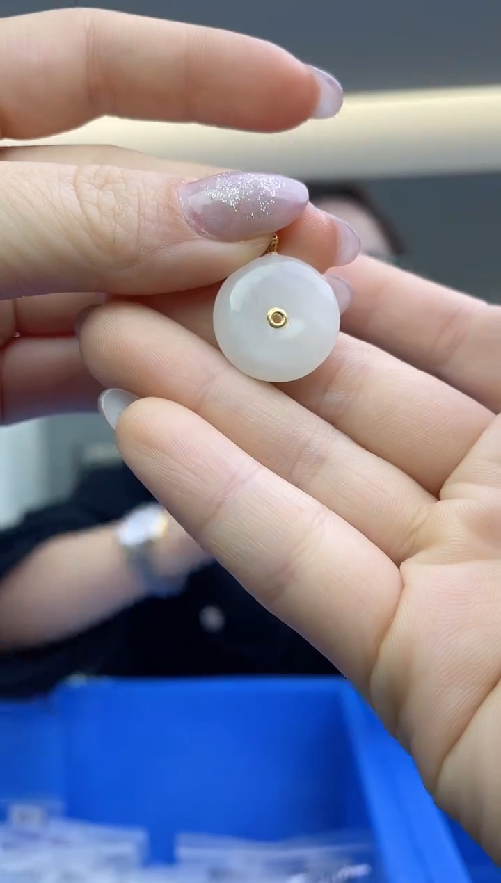 【闪购商品】和田玉`18K金镶嵌（多样性发一件）