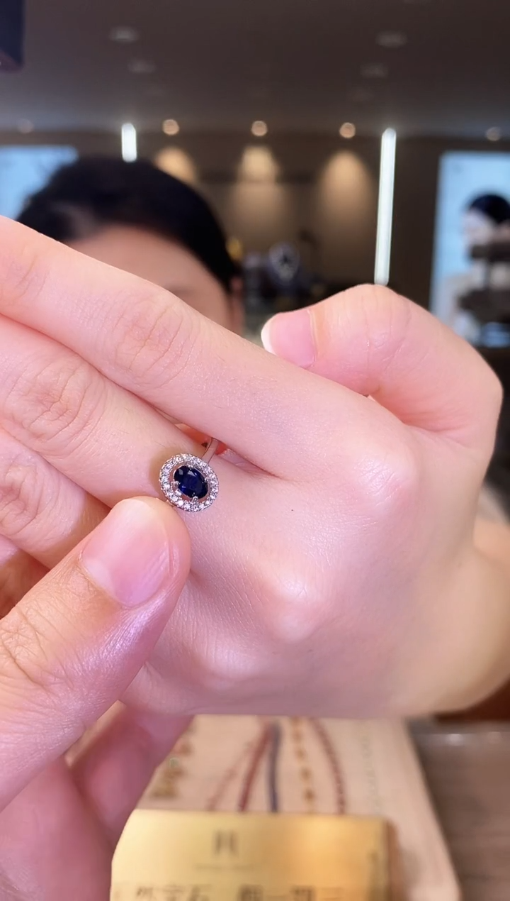 【闪购商品】蓝宝石戒指银S925镶嵌09