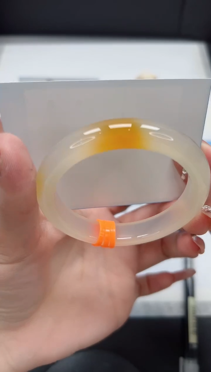 【闪购商品】石英质玉手镯未镶嵌346/香槟55.1