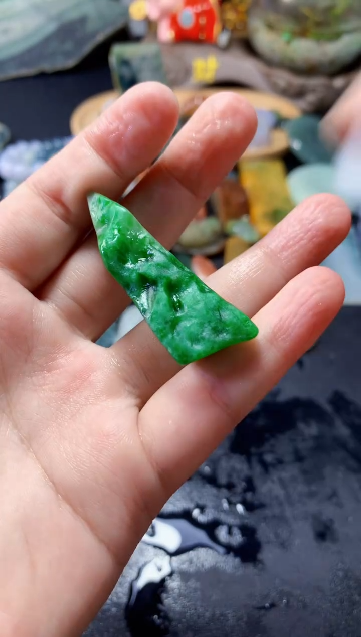 翡翠未镶嵌颈饰波***檔015天然翡翠