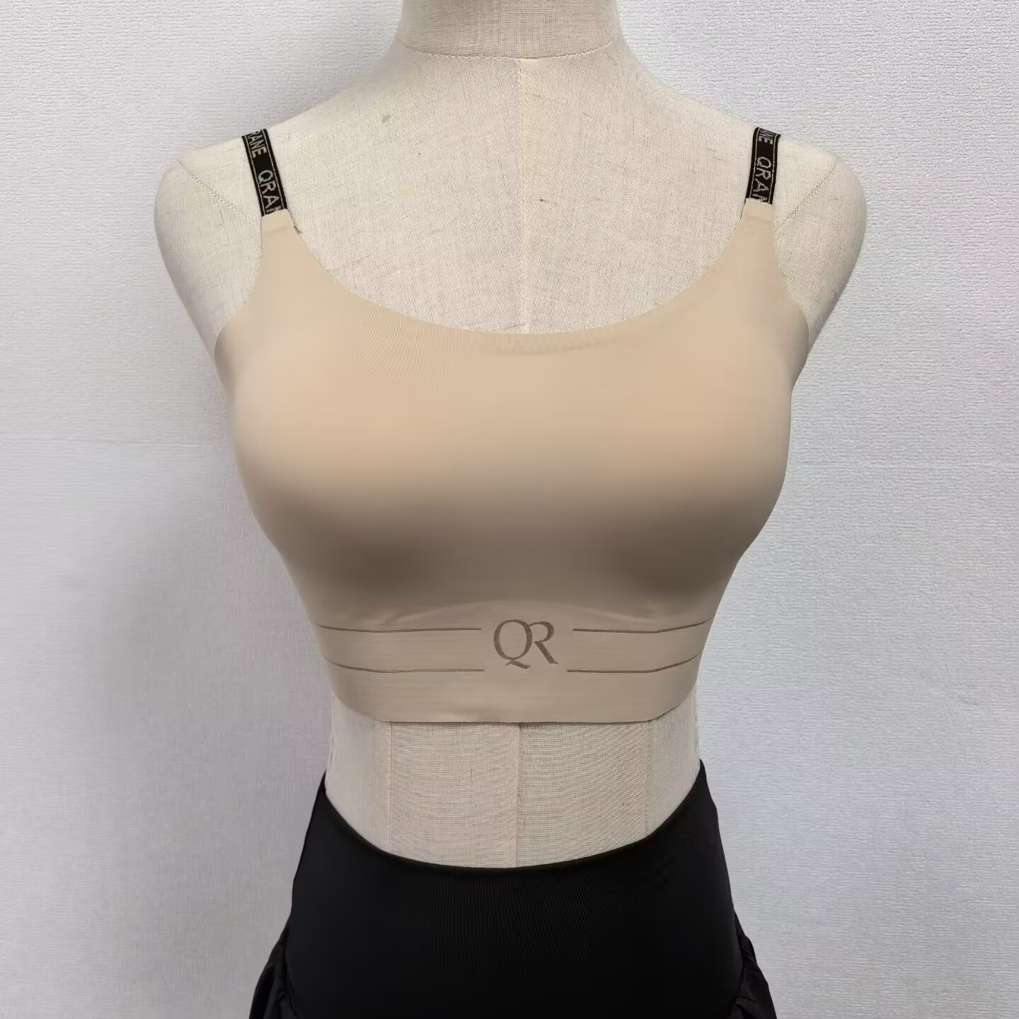 网红爆款运动瑜伽健身内衣女字母肩带美背文胸吊带内衣无痕背心