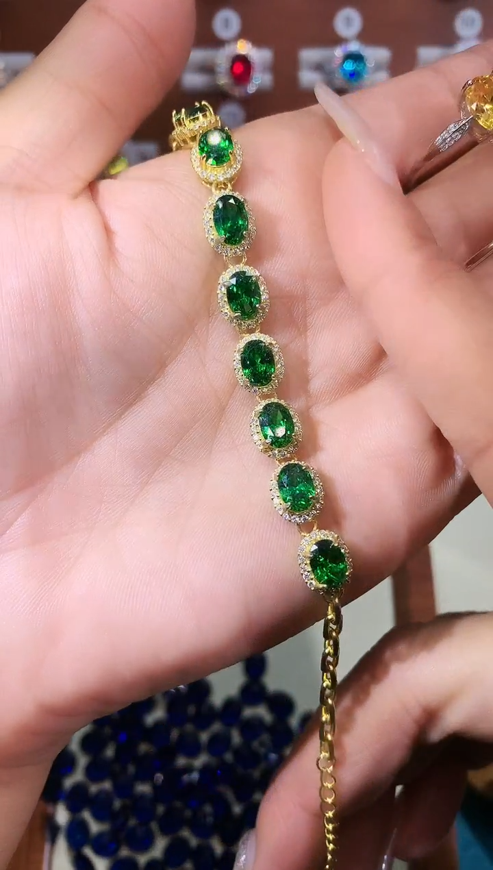 无925银莎弗莱色手链