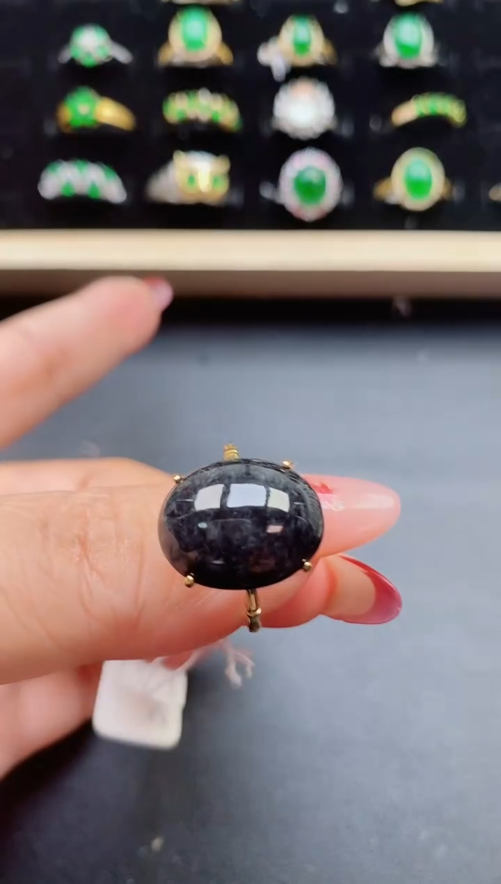 【闪购商品】翡翠戒指银S925镶嵌321321