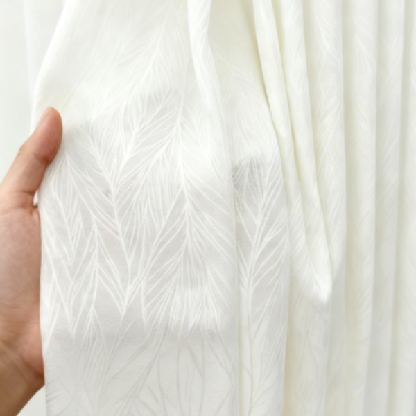 【黄金叶纱】2025新款秋冬氛围感纱帘透光不透人