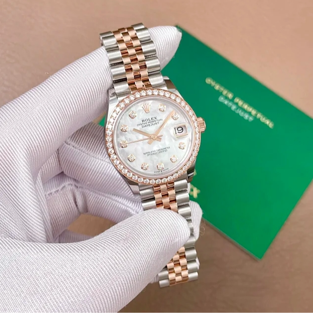 未使用 Rolex/劳力士 礼尚278381卡25年劳力士女表7564N