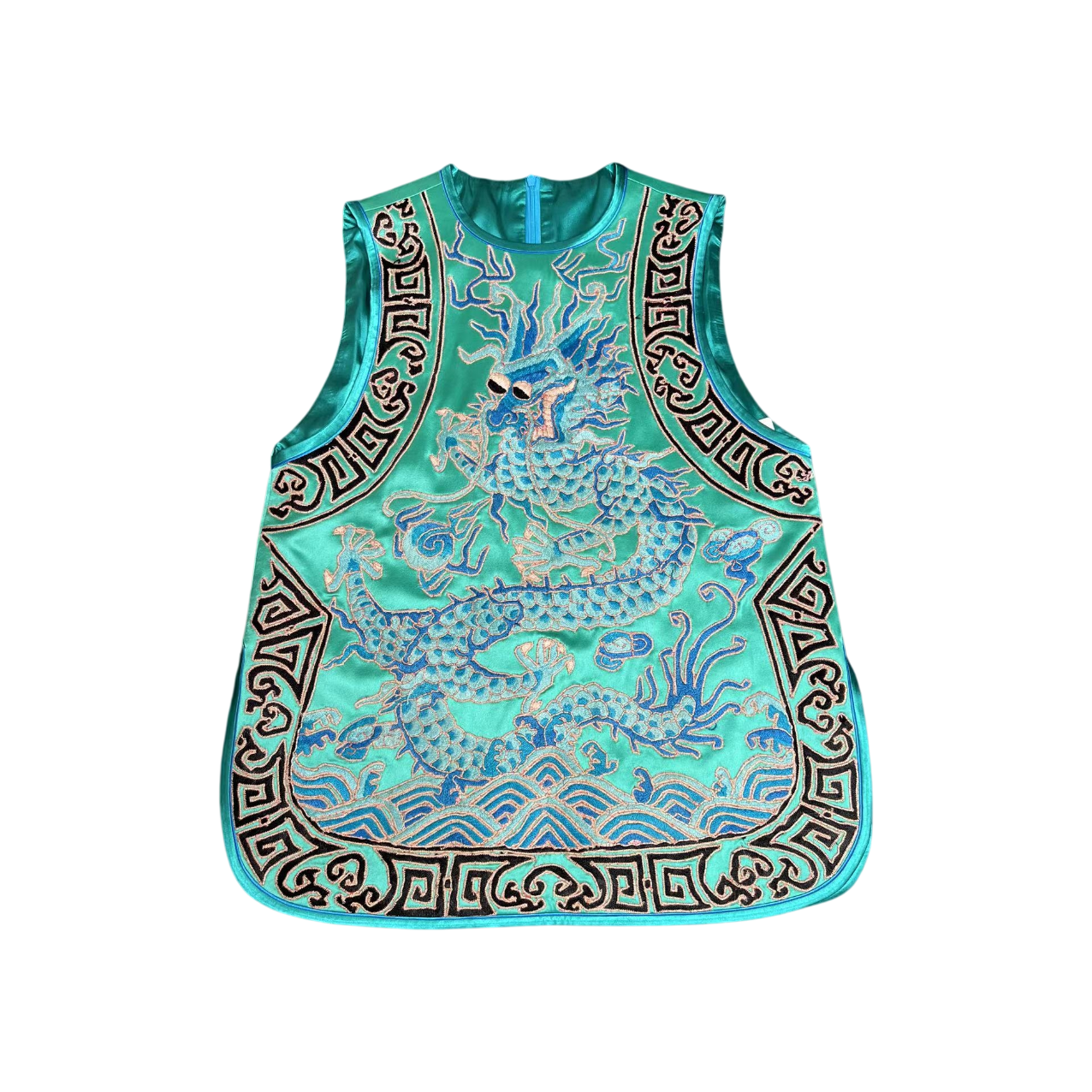 锦帛花衣天下原创设计非遗手工刺绣时尚休闲新中式夏季女装马甲