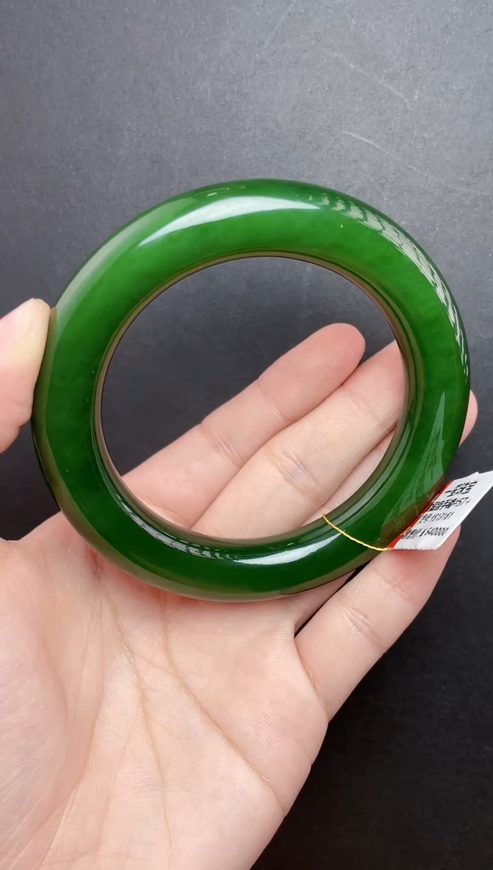【闪购商品】和田玉手镯未镶嵌传世级碧玉手镯57-58圈口