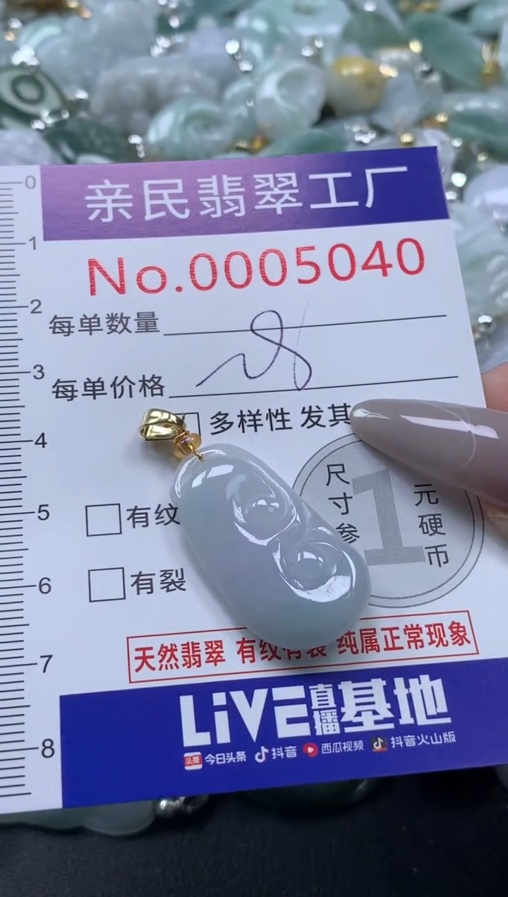 颈饰未镶嵌翡翠5040