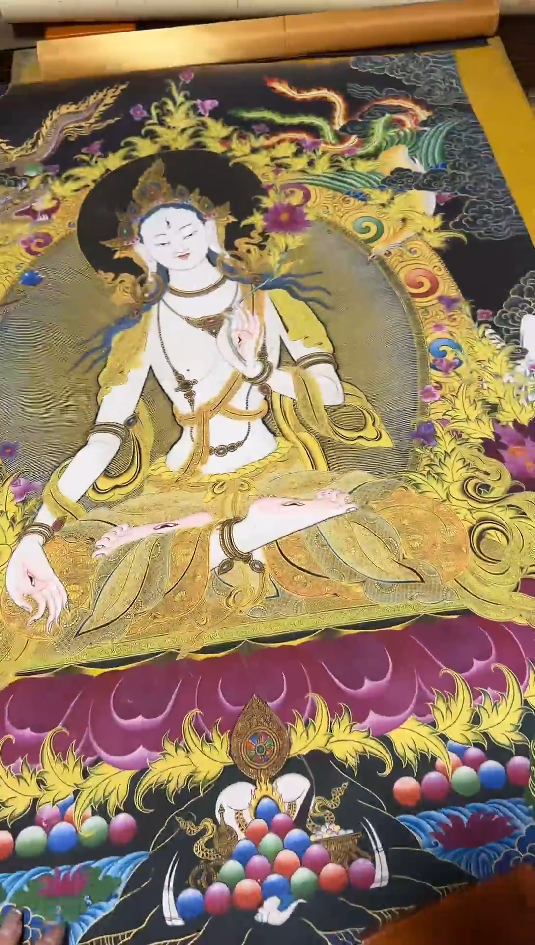 卷轴画精品唐卡=====藏藏-金丝卷