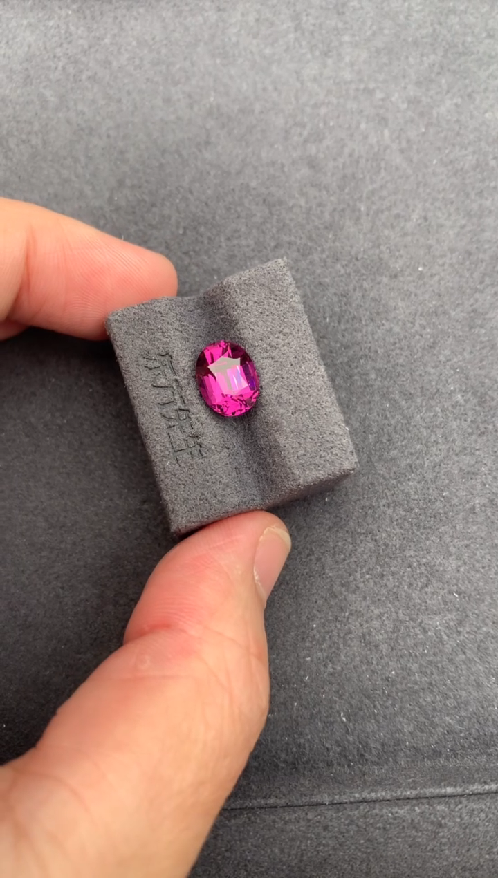 未镶嵌珠宝半成品石榴石3ct紫牙乌  定制  BH