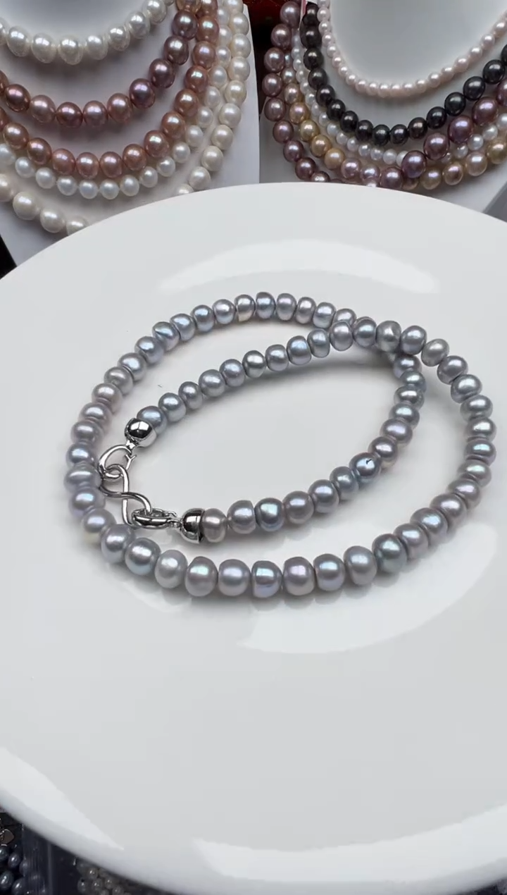 淡水珍珠未镶嵌颈饰1