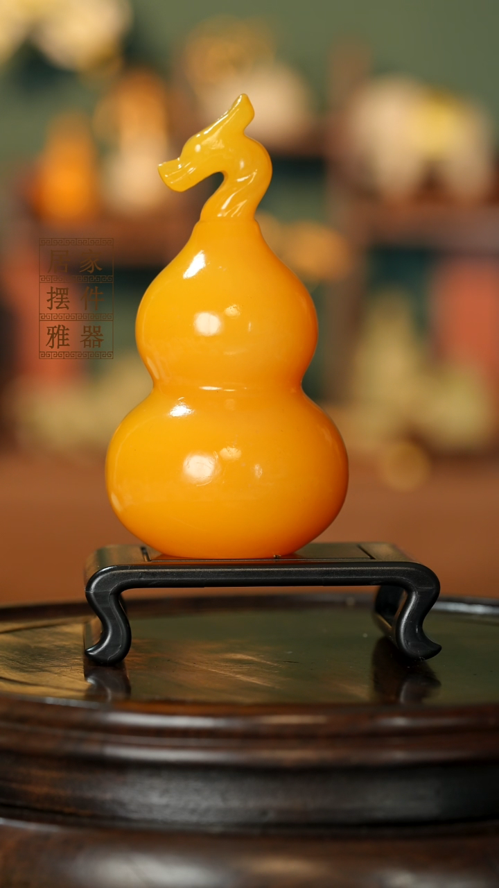 玉《龙头葫芦》摆件