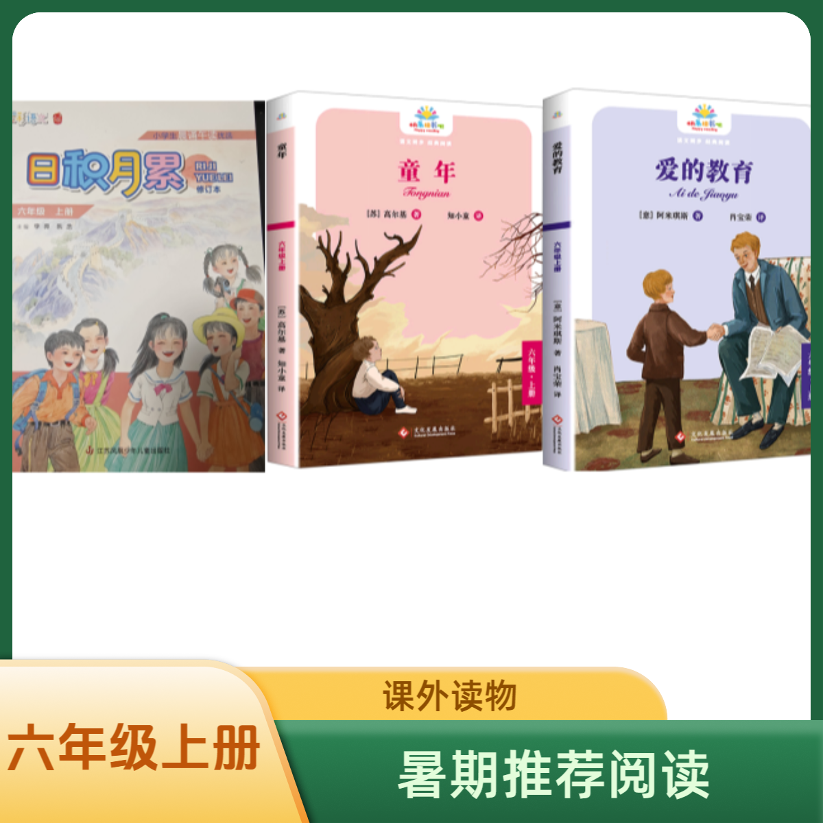 六年级上册推荐阅读  日积月累+童年+爱的教育