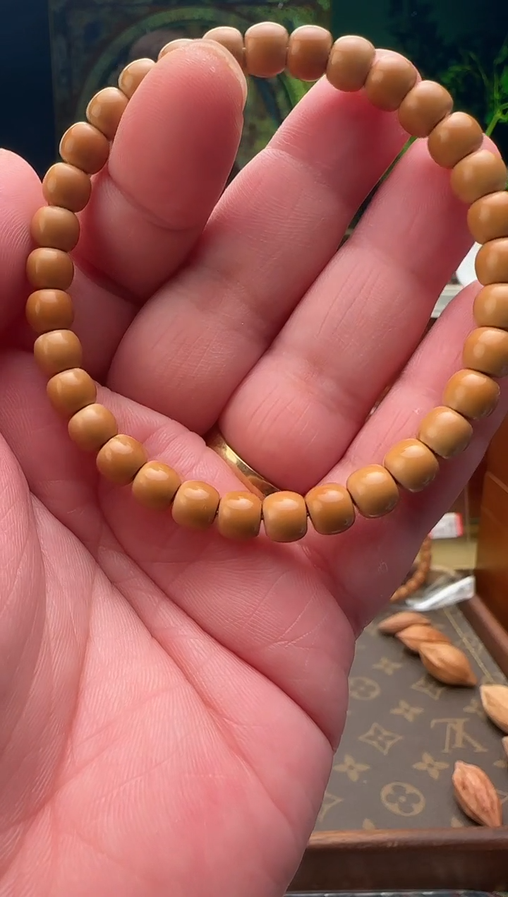 手串橄榄核y*老挝核尖单圈手串7.0mm