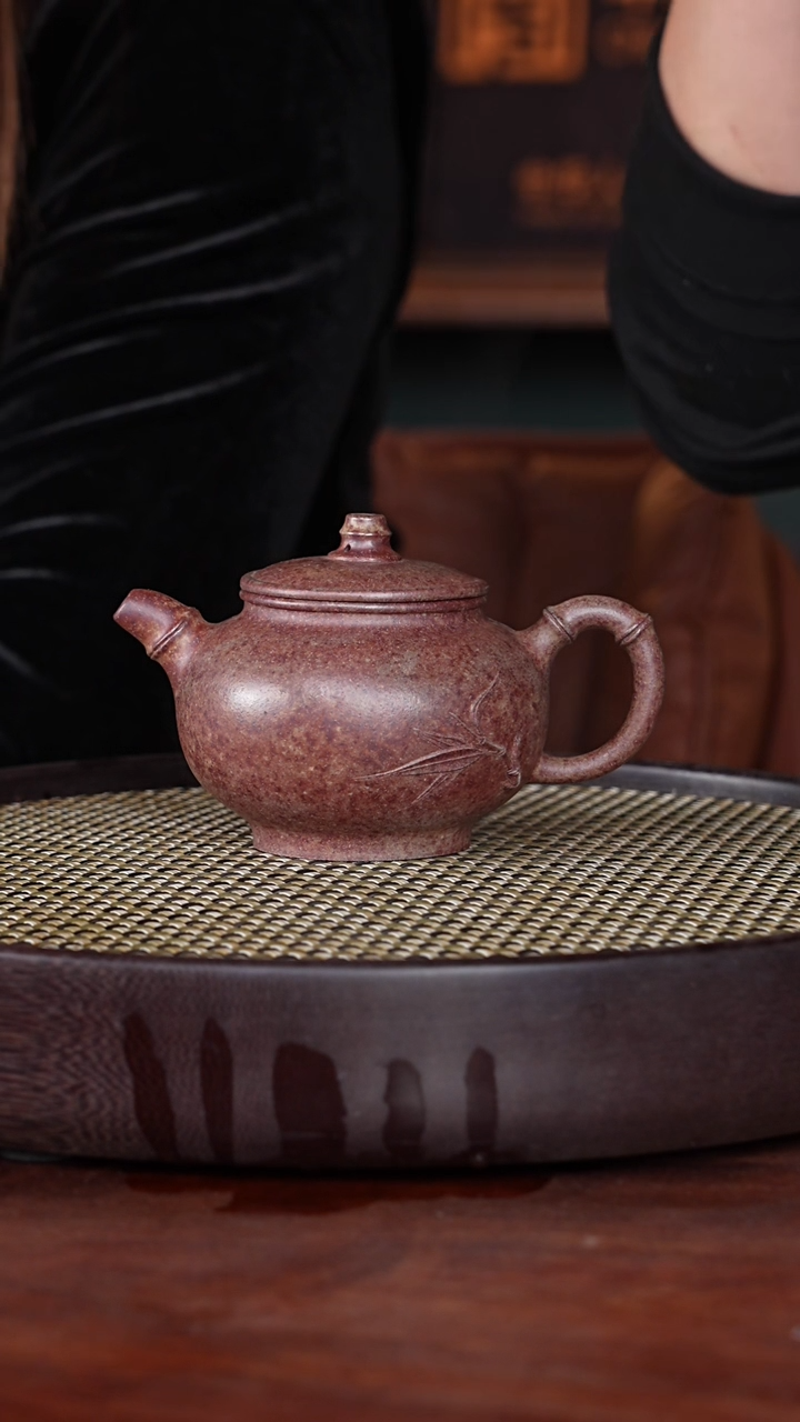 【闪购商品】紫砂茶壶叶琴14-15 桃花砂
