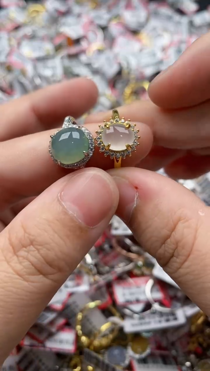 【闪购商品】翡翠戒指银S925镶嵌11111---8