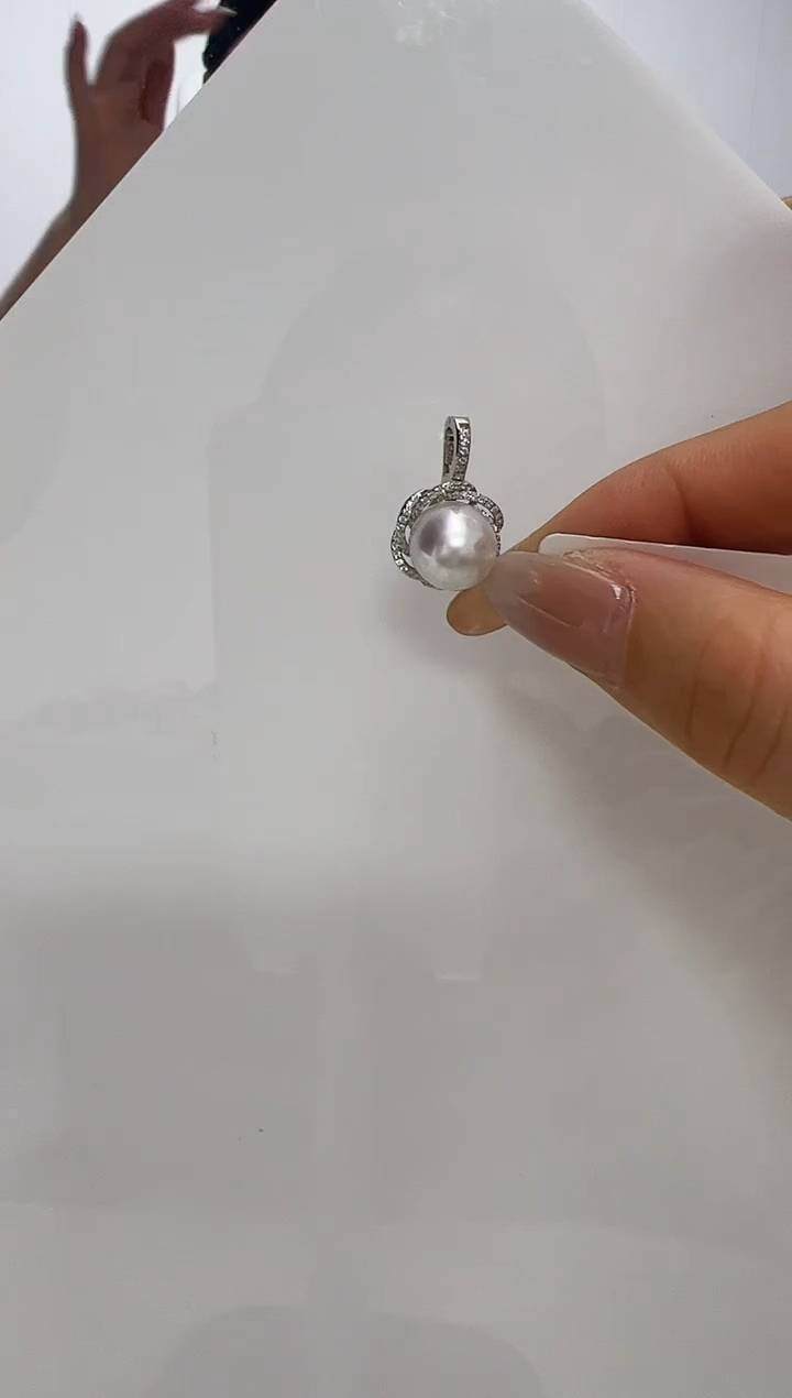 【闪购商品】海水珍珠DA银S925镶嵌吊坠 V3189