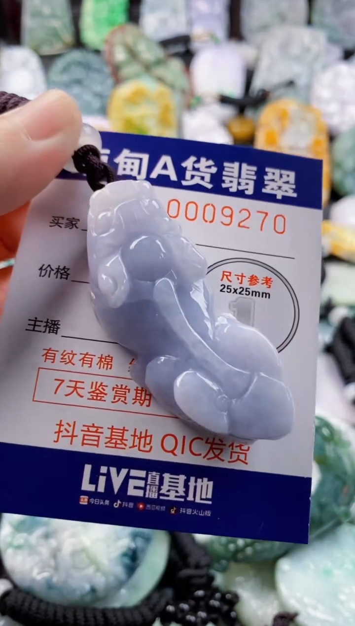 翡翠未镶嵌吊坠(不含链)1