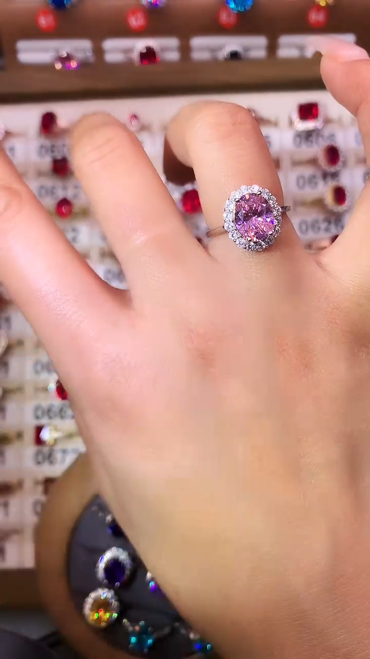 银S925镶嵌戒指碧玺.......