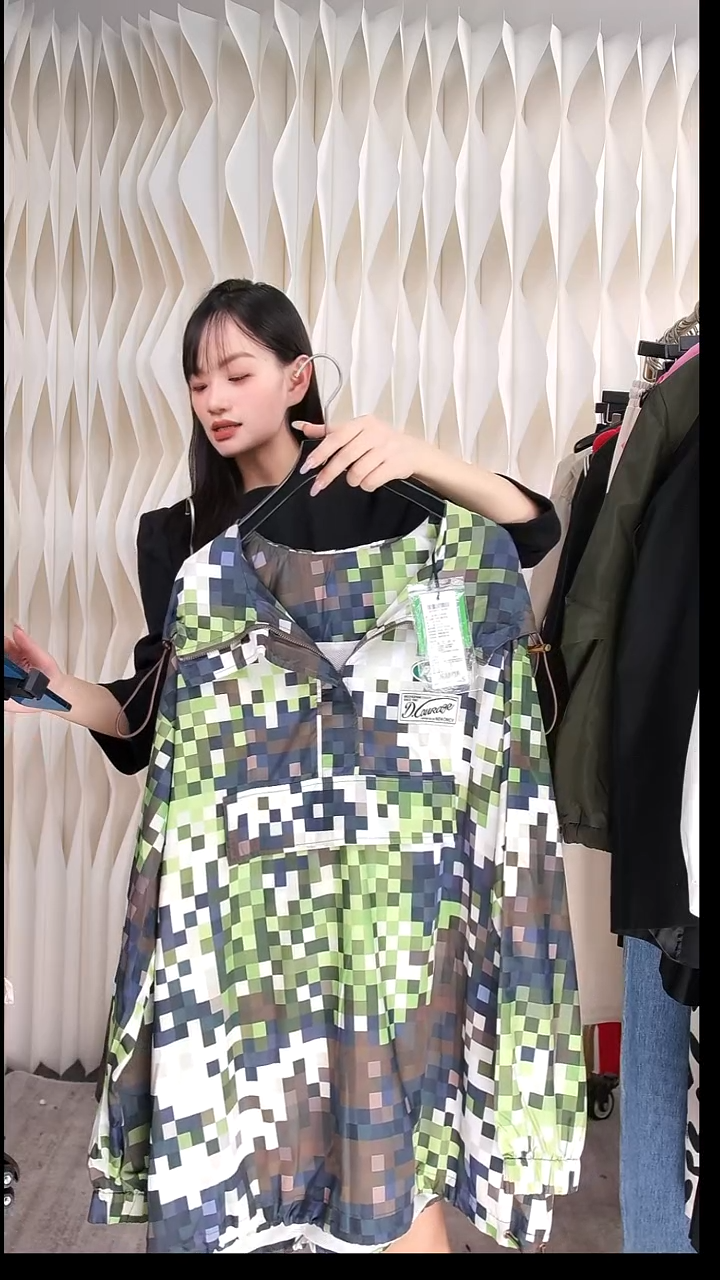 个性格子外套上衣s码