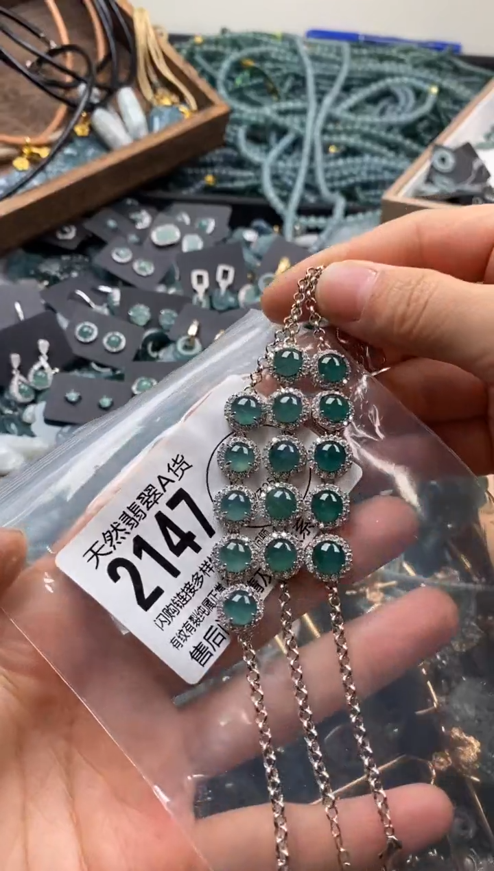 【闪购商品】翡翠颈饰未镶嵌多样性发其一2147