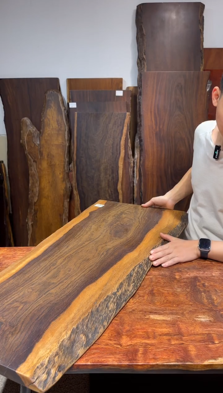 风车木（黑檀木）尺寸95*45-40*2.8编号164