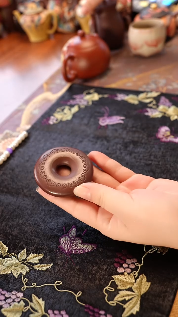 茶壶紫砂如意平安扣宜兴紫砂