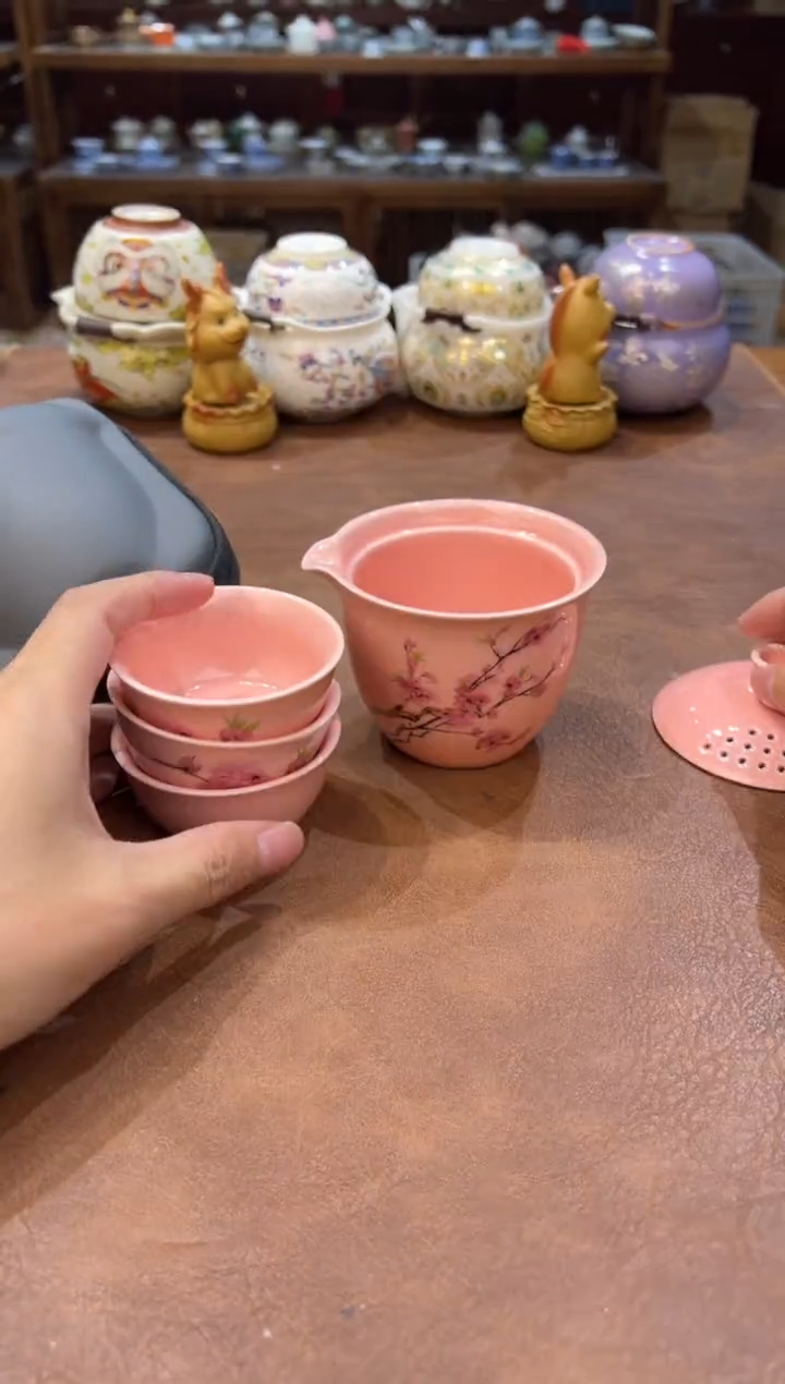 真的很便宜会开片的旅行茶具