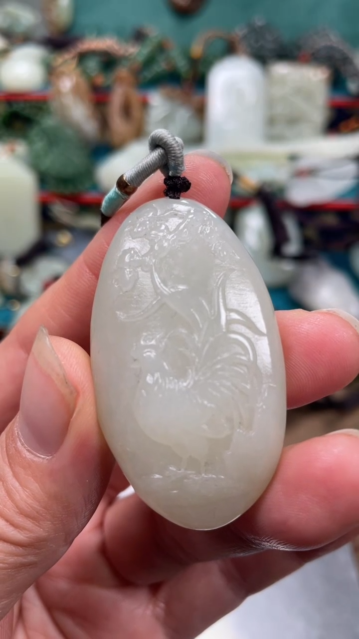 未镶嵌和田玉挂件随**好0058