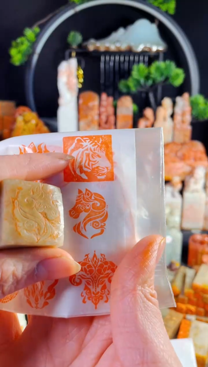 巴林石印石手工篆刻《马儿》2.5巴林