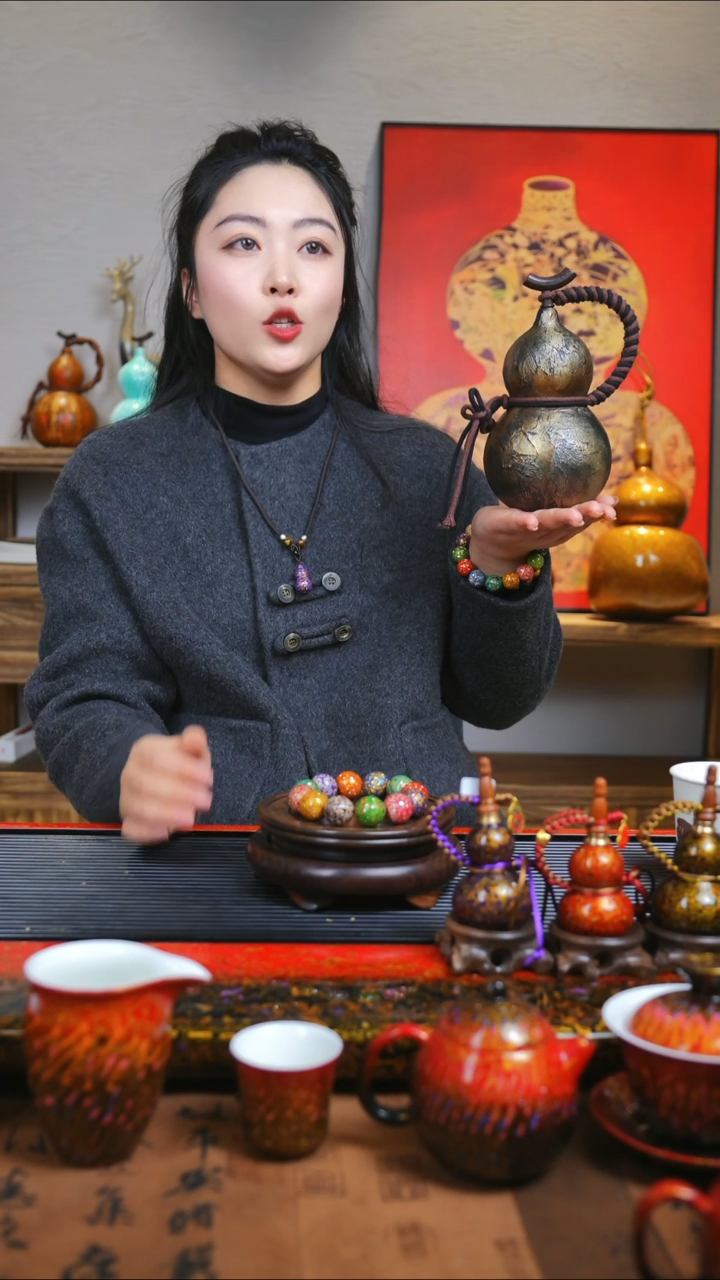 【闪购商品】JU139过年礼臻选大漆酒葫芦