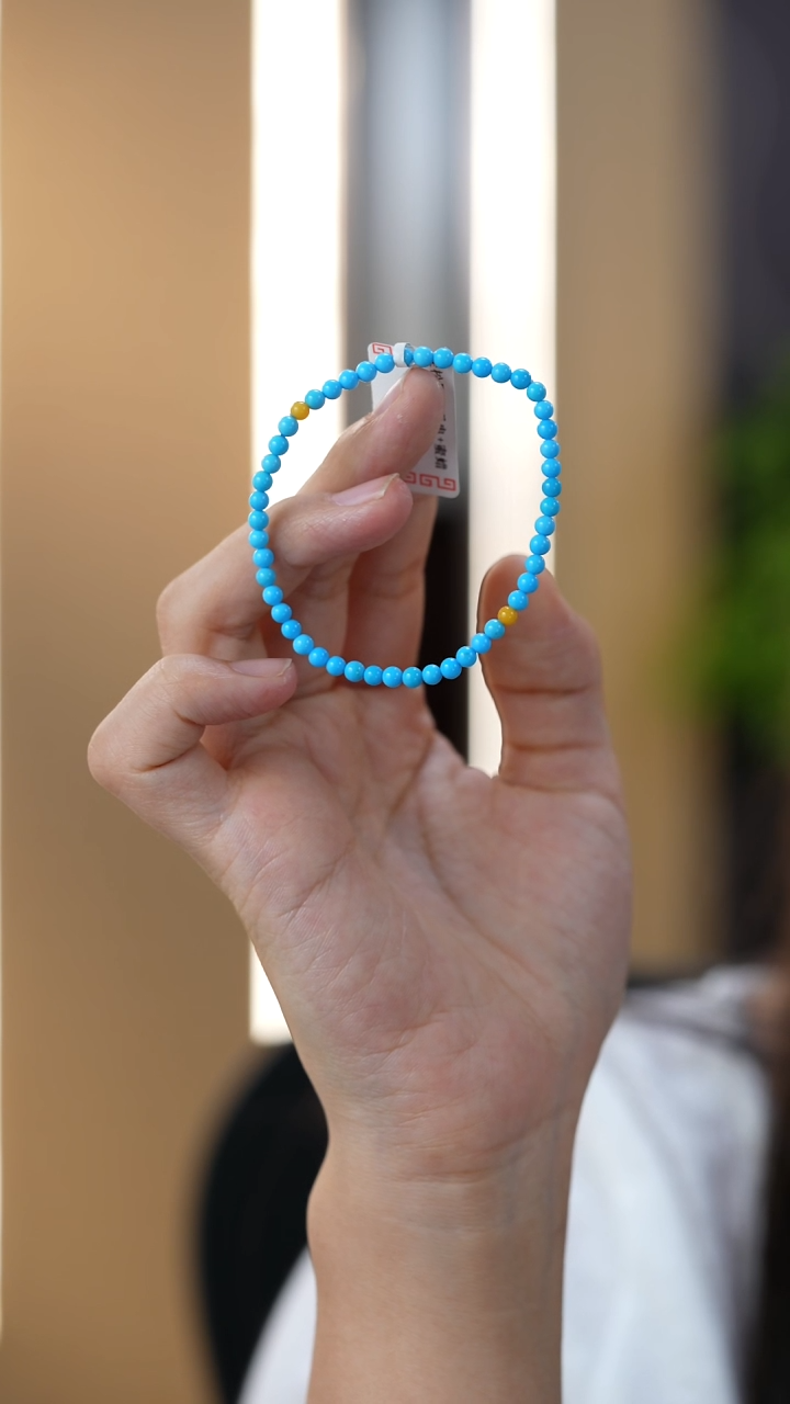 未镶嵌绿松石手链13秒拍号