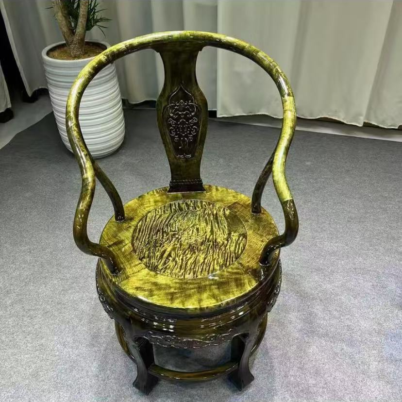 序艺  金丝楠阴沉木转转椅 62*62*94cm