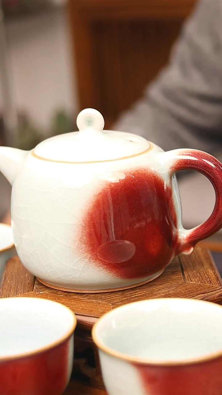 【闪购商品】瓷片钧尚源钧瓷一壶四杯