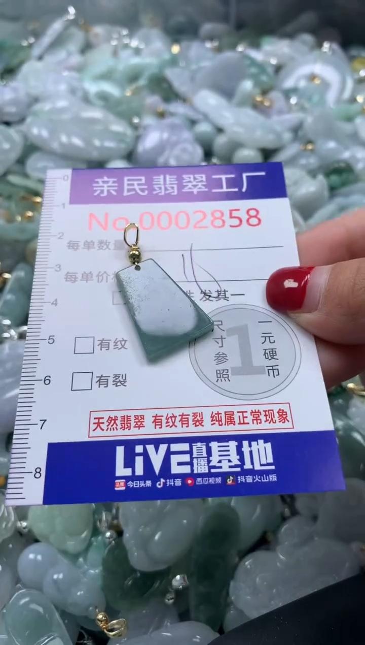 吊坠(不含链)未镶嵌翡翠2858