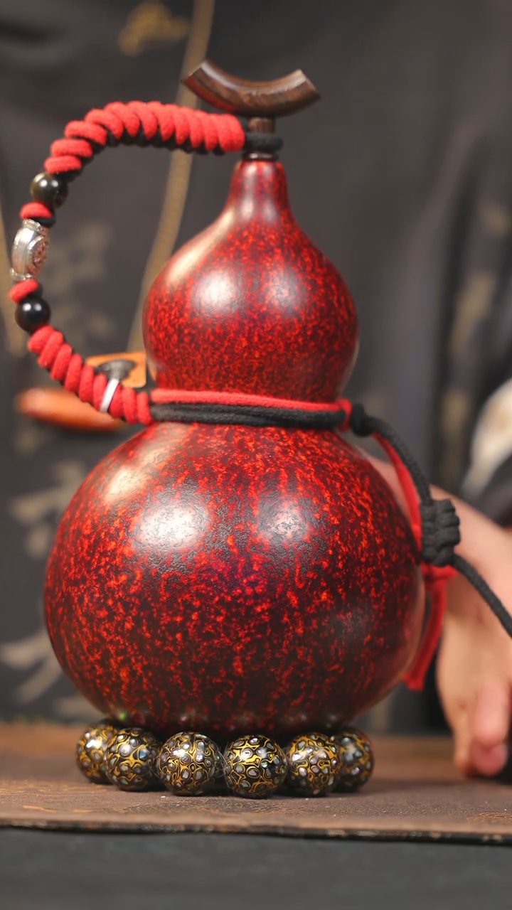 【闪购商品】YL125大漆酒葫芦不包手串及旋转底座