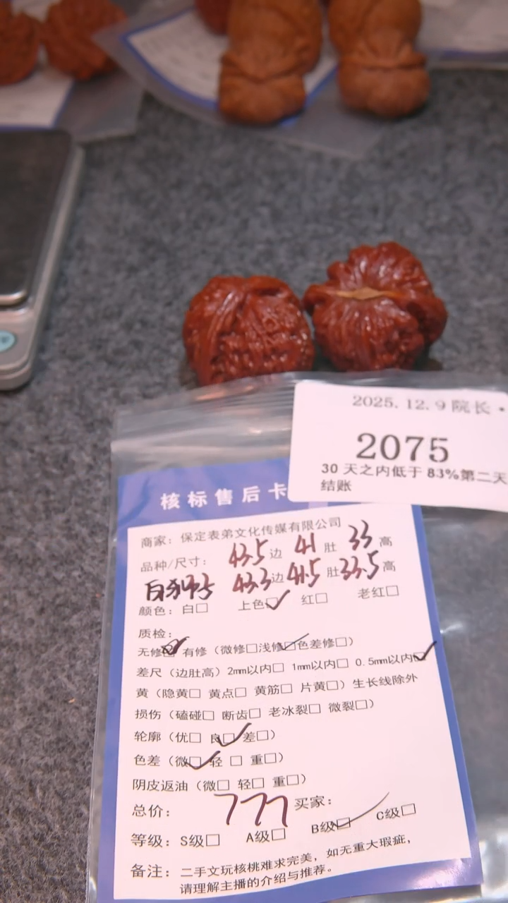 把件文玩核桃東*白狮子2075諘帝文化