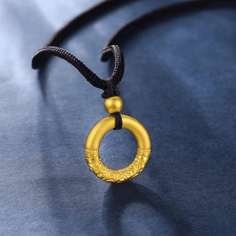 合金吊坠 实心祥云平安扣吊坠   时尚送手工编