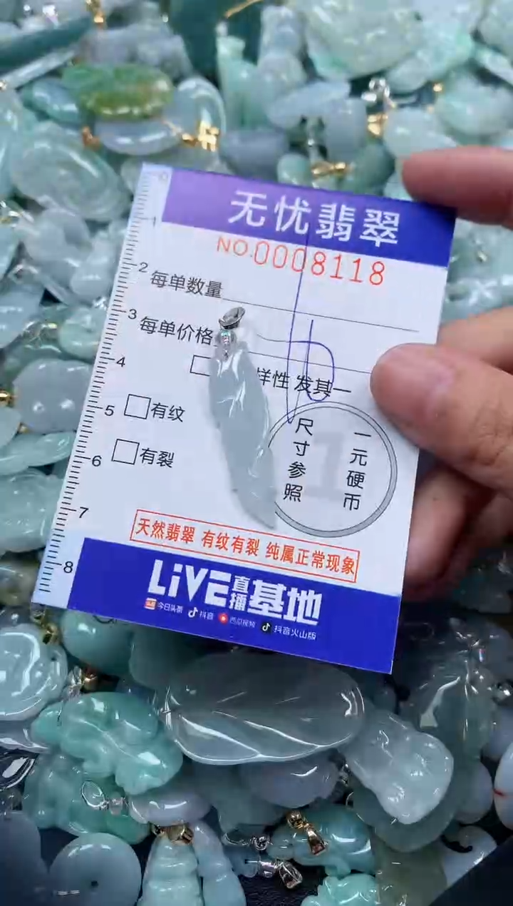 颈饰未镶嵌翡翠8118