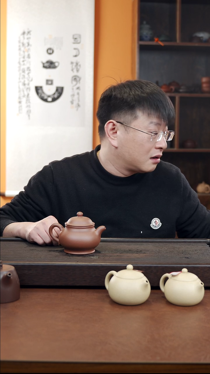 茶壶紫砂半手工 潘壶 270cc  底槽青