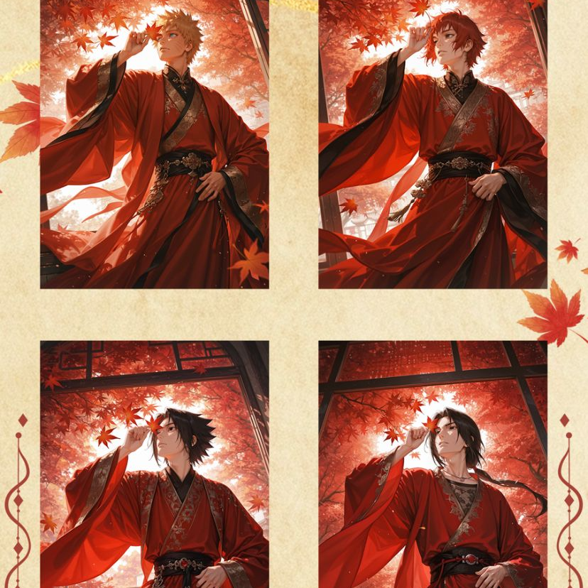 【玩法合集】【湿兄文创四弹】火影忍者A6亚克力色纸（代拆）